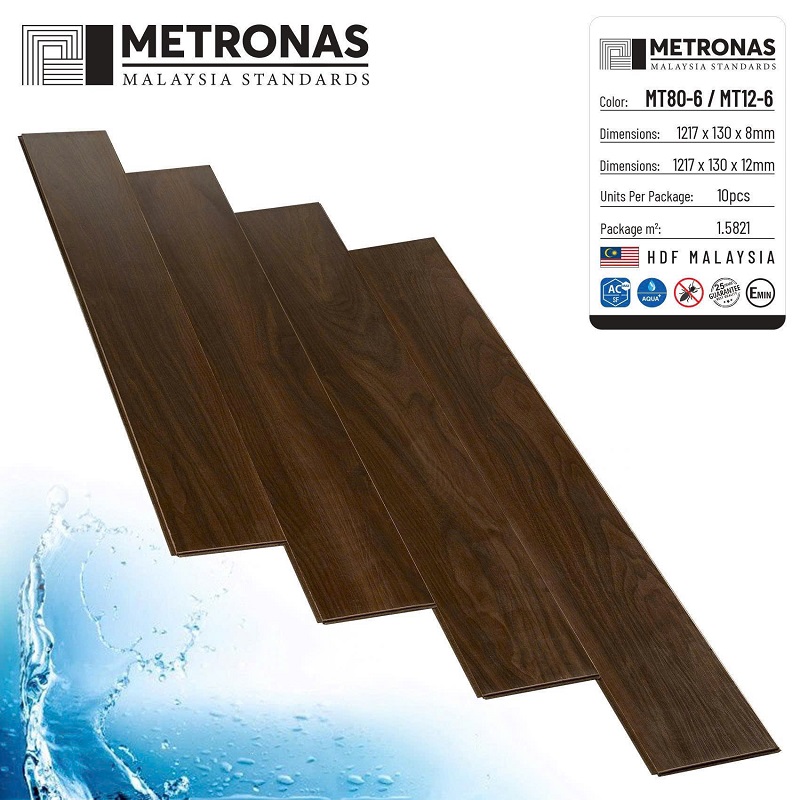 Sàn gỗ cốt nâu Metronas MT80-6 MT12-6